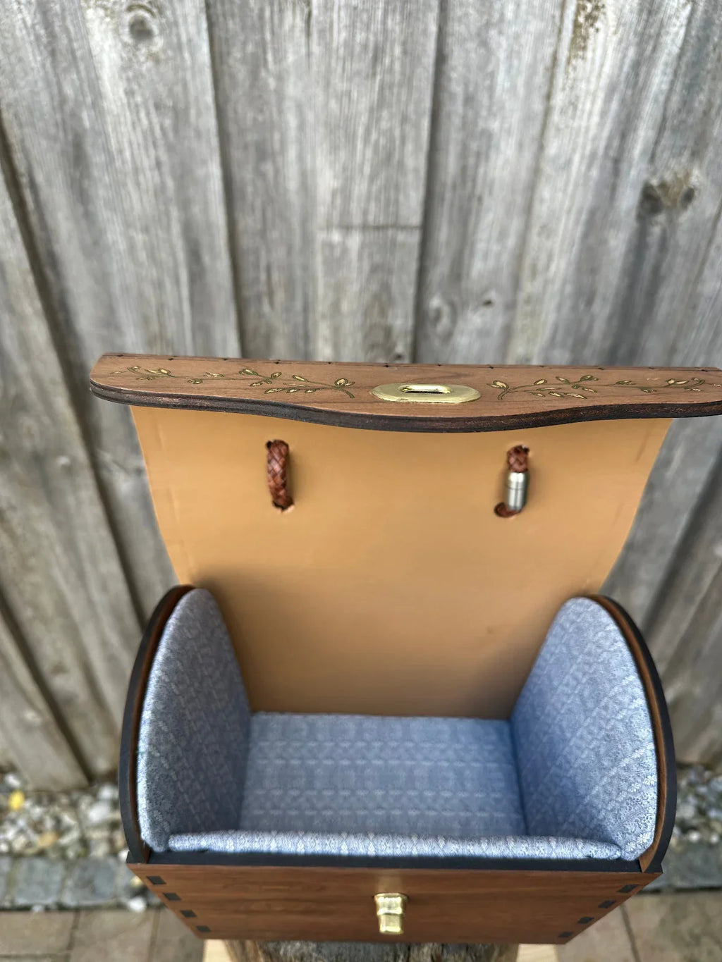 "Luxus Trachtenkorb handgefertigt - Hochformat mit Innenansichtl"