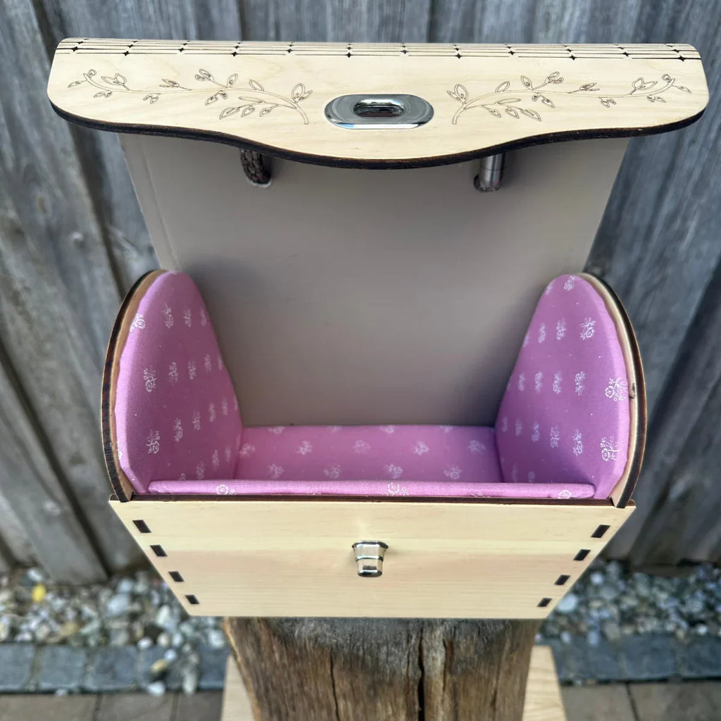 "Trachtenkorb Zirbenholz handgefertigt - Innenansicht"